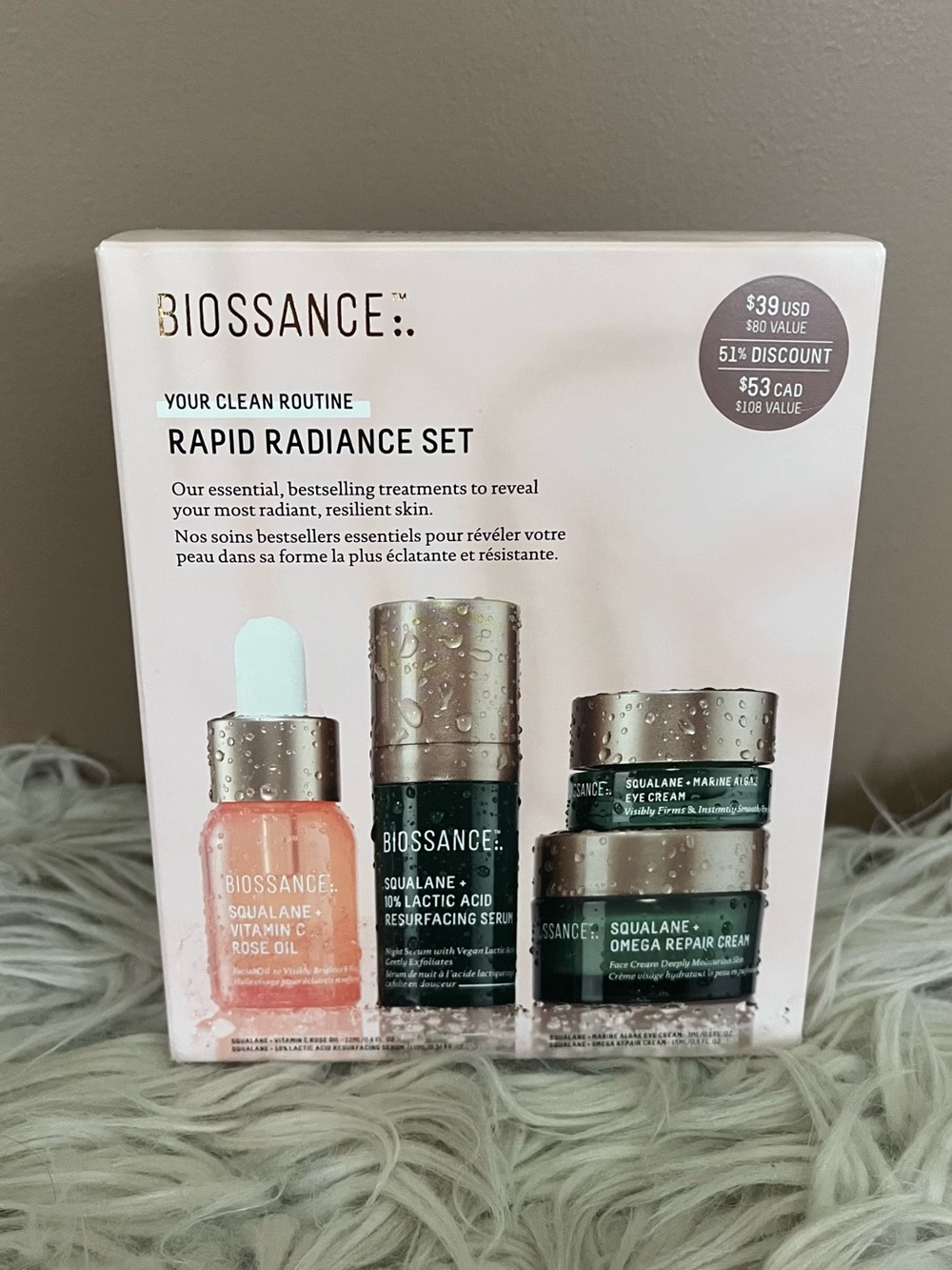 {Biossance} Rapid Radiance Skincare Set - NWT